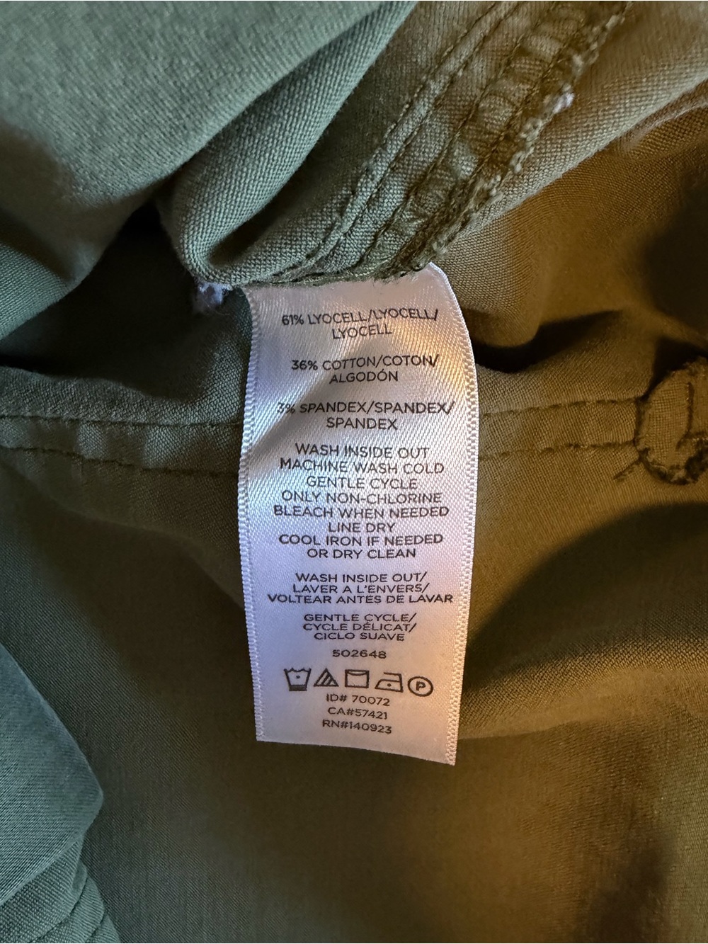 LOFT - Lou & Gray - Olive Green Drawstring Pants - Size S - Picture 4 of 4